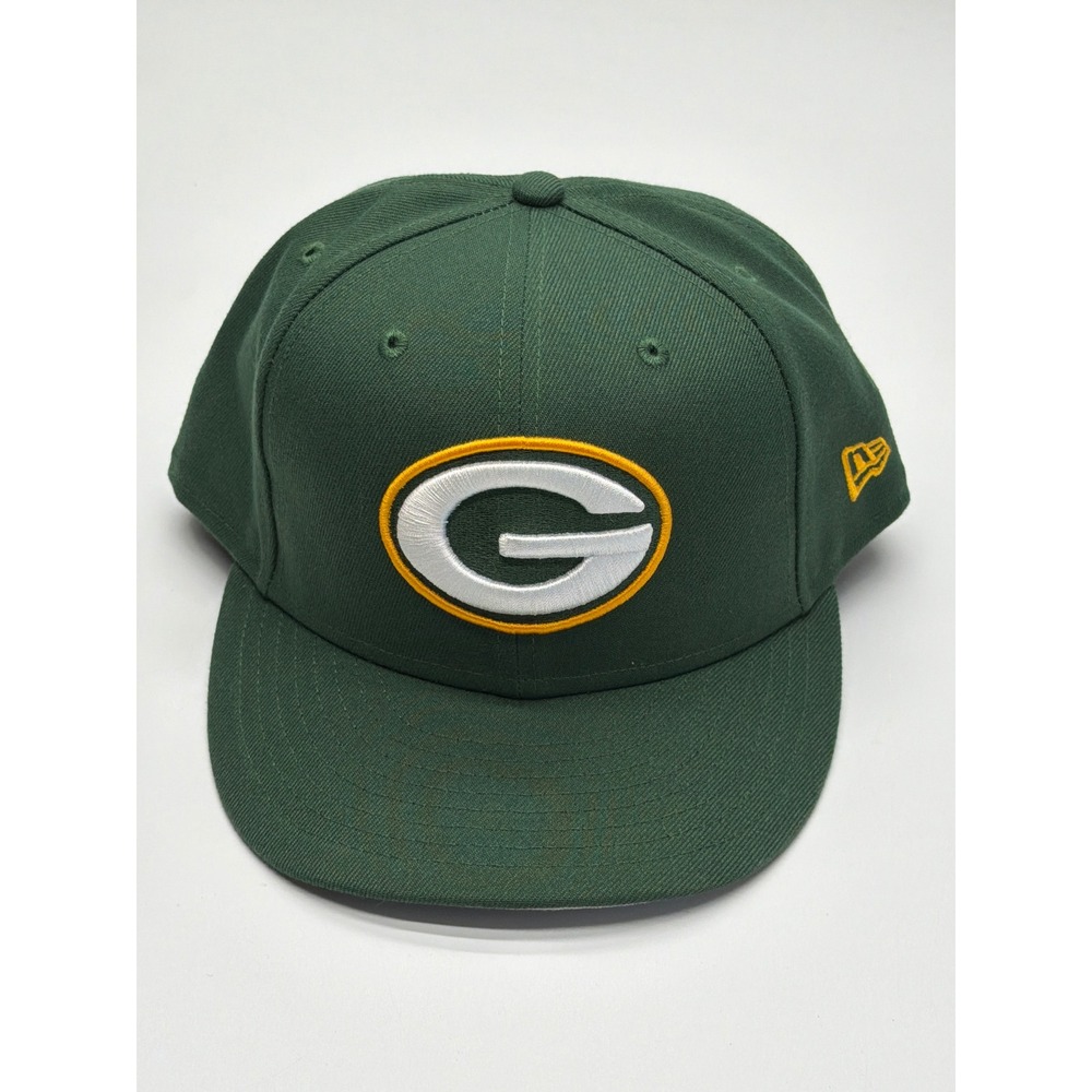 New Era 59FIFTY Green Bay Packers Fitted Hat Size 7 3/4 Green NFL Cap Mens